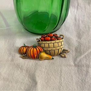 Vintage Autumn themed brooch